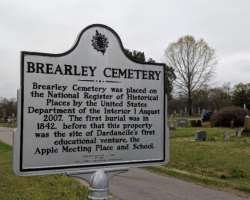 The first burial was in 1842 before its official establishment as a cemetery.